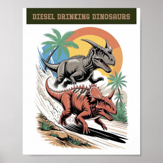 De kracht van diesel poster (Voorkant)