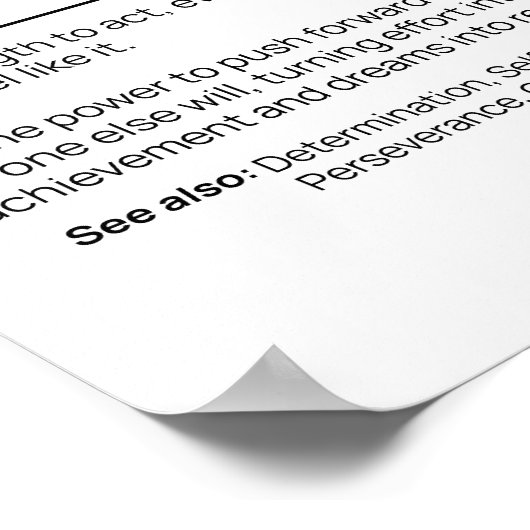 De kracht van discipline poster (Hoek)