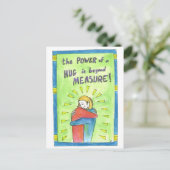 De kracht van een hug briefkaart (Staand voorkant)