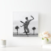 De kracht van een vrouw vierkante klok (Huis)