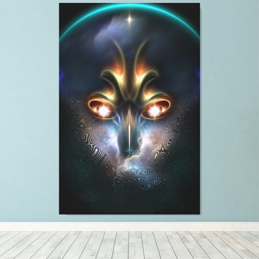 De kracht van Elvgren het All Seing Canvas afdrukk (Insitu (Houten vloer))