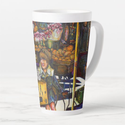 De kracht van empathie latte mok (Rechterhoek)