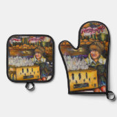 De kracht van empathie ovenwant & pannenlap set (Voorkant)