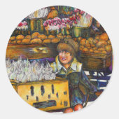 De kracht van empathie ronde sticker (Voorkant)