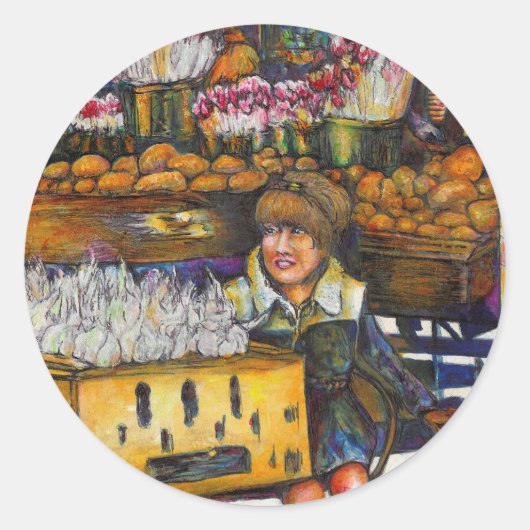 De kracht van empathie ronde sticker (Voorkant)