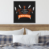 De Kracht van Gebed Canvas Afdruk (Insitu (Slaapkamer))