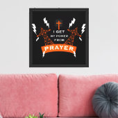 De Kracht van Gebed Canvas Afdruk (Insitu (Woonkamer))