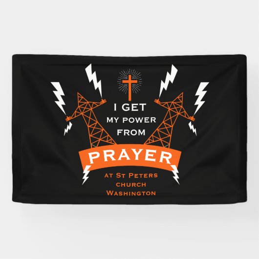 De Kracht Van Gebed Spandoek (Horizontaal)