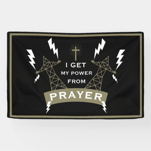 De Kracht Van Gebed Spandoek (Horizontaal)