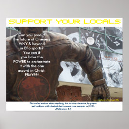 De kracht van gebed, van ventilatoren tot spelers, poster