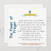 De kracht van gebedsgetuigenis Kaart (Voorkant / Achterkant)