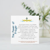 De kracht van gebedsgetuigenis Kaart (Staand voorkant)