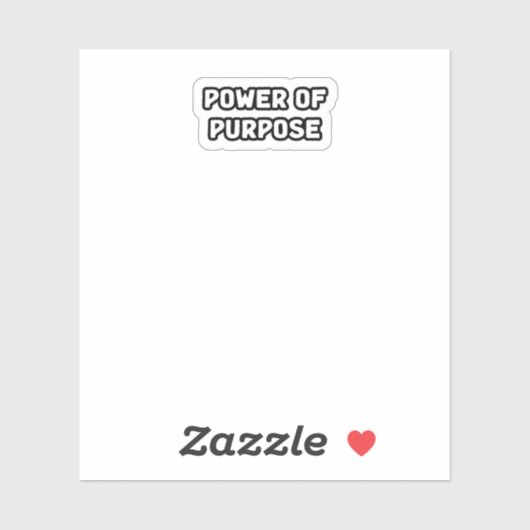 De kracht van het doel gedreven betekenisvol leven sticker (Vel)