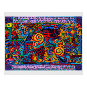 De Kracht van het Geloof The Power of Faith Inspir Perfect Poster