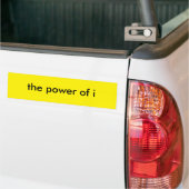 de kracht van i bumpersticker (Op Truck)
