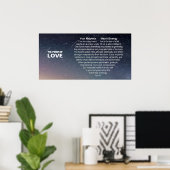 De kracht van liefde - je magnetische hartenergie poster (Thuiskantoor)
