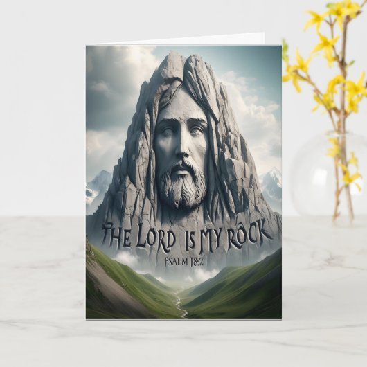 De kracht van mijn verlossing De Heer is mijn rots Kaart (Gele Bloem)