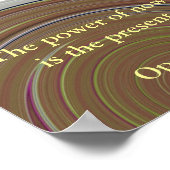 De kracht van nu Poster (Hoek)