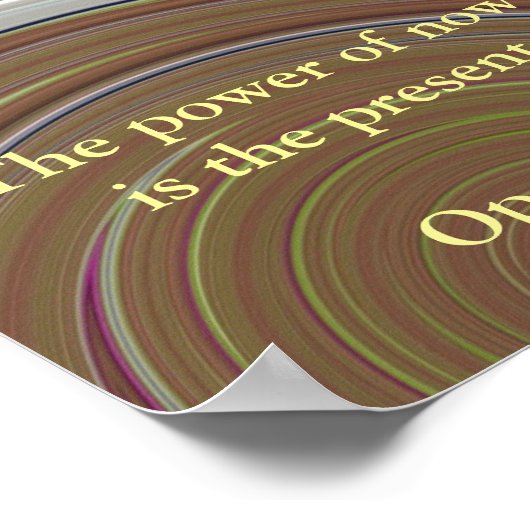 De kracht van nu Poster (Hoek)