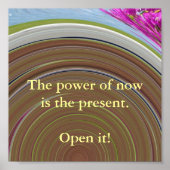 De kracht van nu Poster (Voorkant)