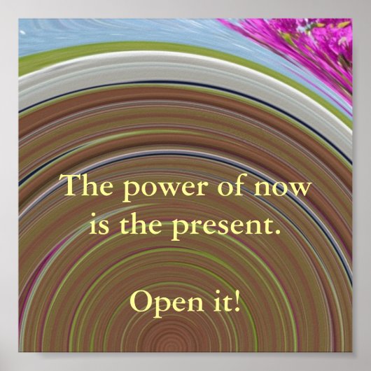 De kracht van nu Poster (Voorkant)