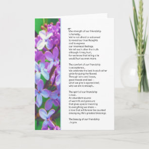 De kracht van onze vriendschap... kaart