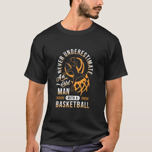 De kracht van oud Man met een honkbal T-shirt (Voorkant)