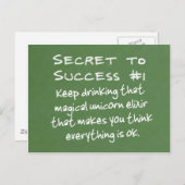 De kracht van positief denken briefkaart (Voorkant / Achterkant)