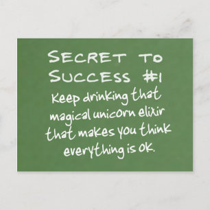 De kracht van positief denken briefkaart