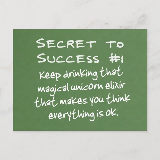 De kracht van positief denken briefkaart (Voorkant)