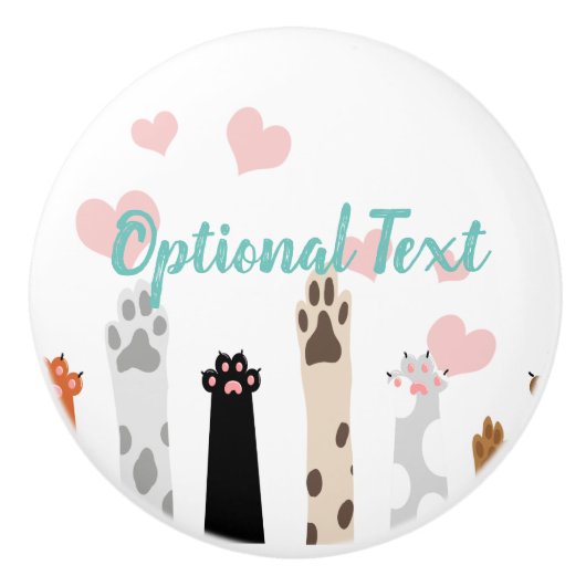 De kracht van poten keramische knop (Voorkant)