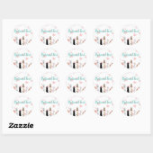 De kracht van poten ronde sticker (Vel)