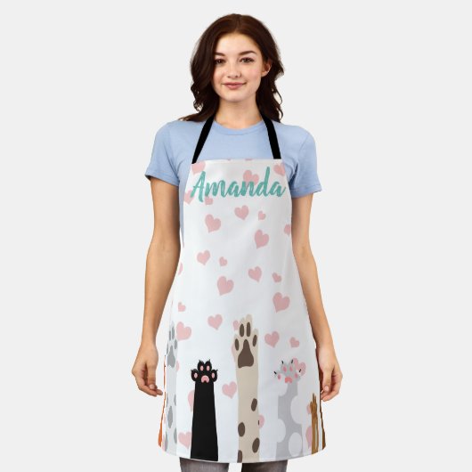 De kracht van poten schort (Gedragen)