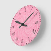De kracht van roze ronde klok (Hoek)