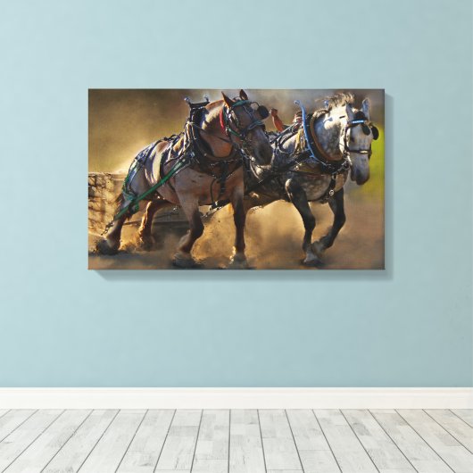 De kracht van twee canvas afdruk (Insitu (Houten vloer))