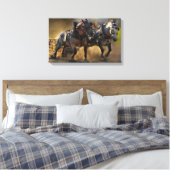 De kracht van twee canvas afdruk (Insitu (Slaapkamer))