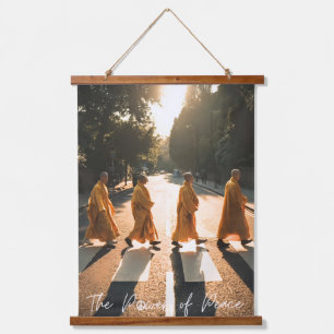 DE KRACHT VAN VREDE - Inspirerende Monnik Hangend Wandkleed