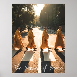 DE KRACHT VAN VREDE - Inspirerende Monnik Poster