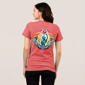 De kracht van vrouwen vieren Tri-Blend shirt (Achterkant volledig)