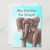 De kracht van zijn liefdeskaart bedankkaart (Voorkant)