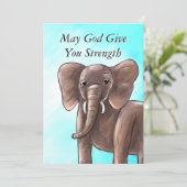 De kracht van zijn liefdeskaart bedankkaart (Staand voorkant)