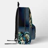 De krachtige Aanwezigheid van Leeuwen Bedrukte Rugzak (Links)