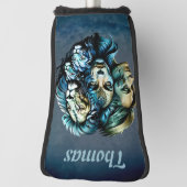 De krachtige Aanwezigheid van Leeuwen Golfheadcover (Draai 90)