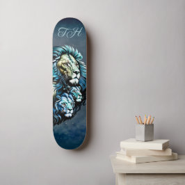 De krachtige Aanwezigheid van Leeuwen Persoonlijk Skateboard