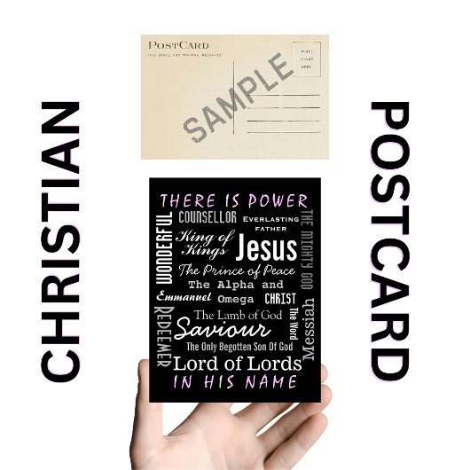 De krachtige naam van Jezus Christelijk Briefkaart