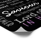 De krachtige naam van Jezus Christelijk Poster (Hoek)