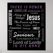 De krachtige naam van Jezus Christelijk Poster (Voorkant)