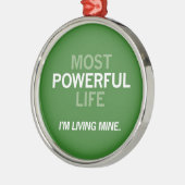 De krachtigste levensstijl metalen ornament (Links)