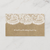 De Kraft & Kant Bruiloft Collectie Escort Kaarten Plaatskaartje (Achterkant)