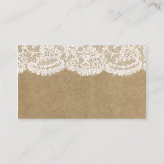 De Kraft & Lace bruiloft Collectie Website Kaarten (Achterkant)